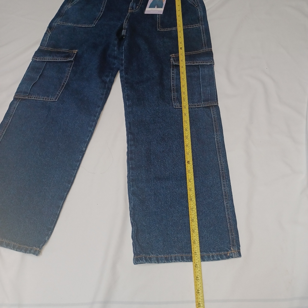 Wax Jean Collection Women New Size L Classic Blue Denim Pants - Picture 12 of 16